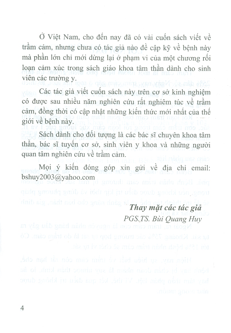 Rối Loạn Trầm Cảm (Tái bản lần thứ nhất có sửa chữa và bổ sung)