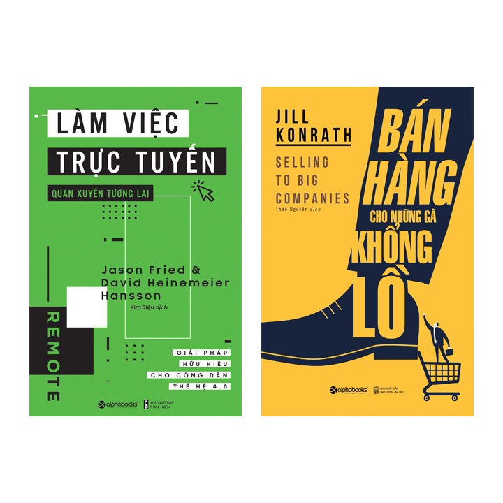 Combo Sách: Làm Việc Trực Tuyến Quán Xuyến Tương Lai + Bán Hàng Cho Những Gã Khổng Lồ