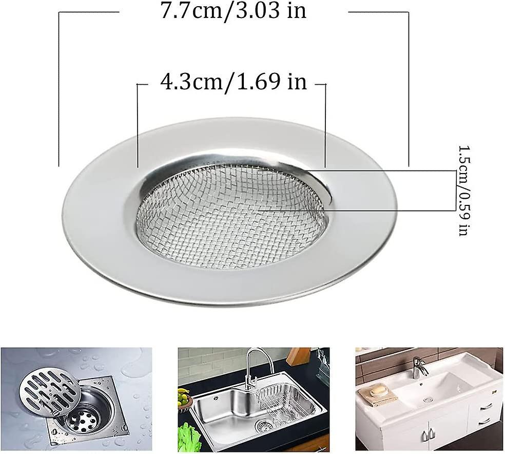 2pcs Heilwiy Nước tắm bằng thép không gỉ. Bộ lọc cống thoát nước bằng thép không gỉ nhà bếp