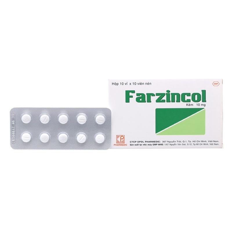 FARZINCOL VĨ, LỌ 100 VIÊN VÀ SIRO CHAI 90ML