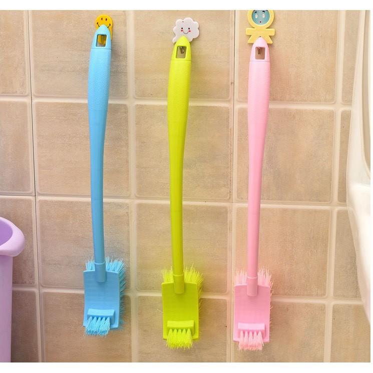 Dụng Cụ Vệ Sinh Toilet 2 Đầu Cầm Tay Tiện Lợi