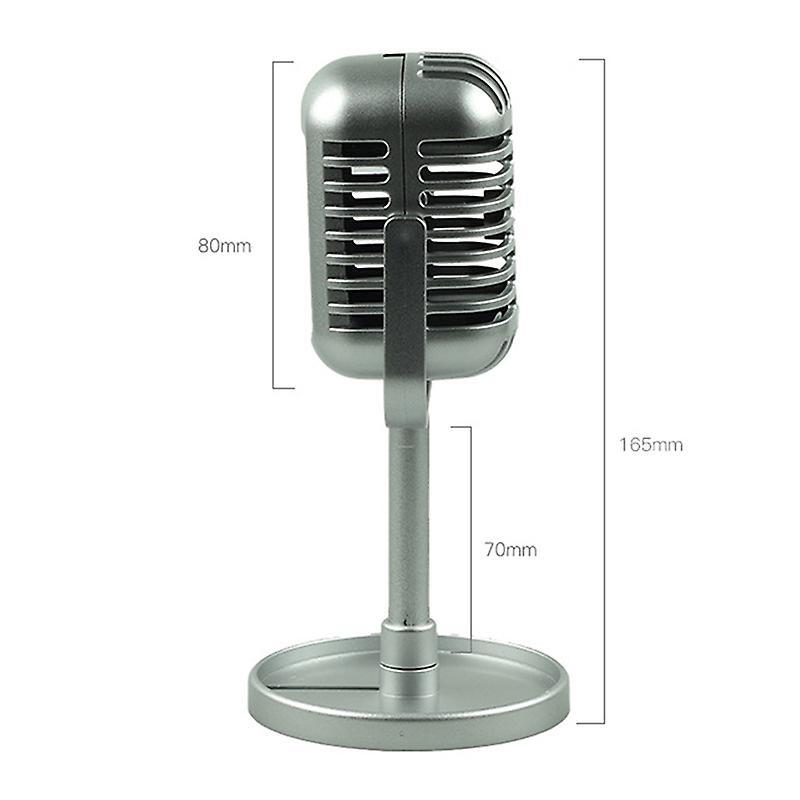 Micrô âm thanh cổ điển retro micro phong cách cổ điển mic mô hình đứng