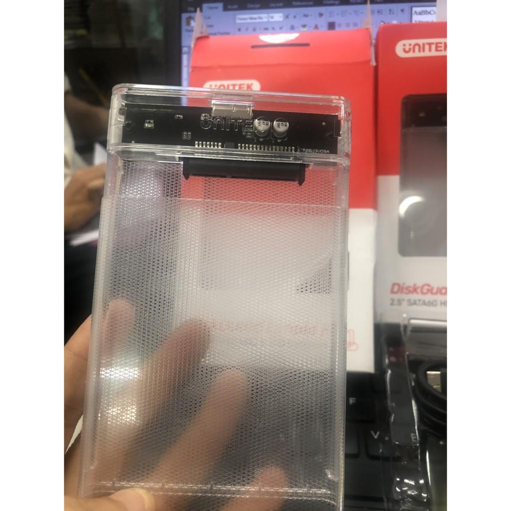 HDD Box 2.5 USB 3.0 SATA Unitek S1103A - Trong Suốt - Hàng Chính Hãng