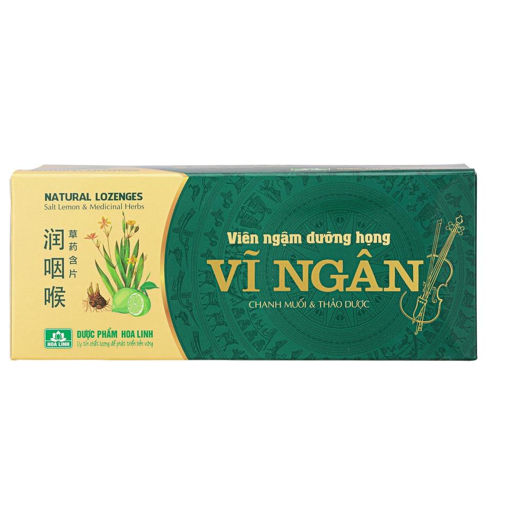 Viên ngậm dưỡng họng Vĩ Ngân hộp 100 viên