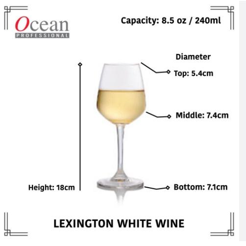 Ly Thủy Tinh Ocean Lexington White W.I.N.E 240ml | Ocean 1019W08 , Nhập Khẩu Thái Lan