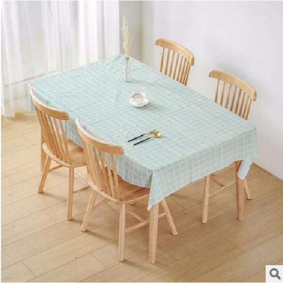 Khăn trải bàn kẻ caro vintage bằng nhựa PVC chống thấm nước, trang trí bàn ăn, Background chụp ảnh dễ thương