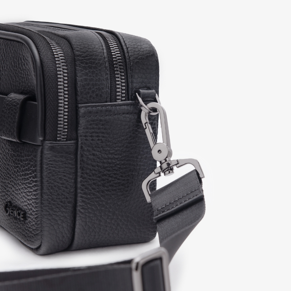 Clutch cầm tay đeo chéo da bò Togo cao cấp RB08 khóa vân tay &amp; khóa số
