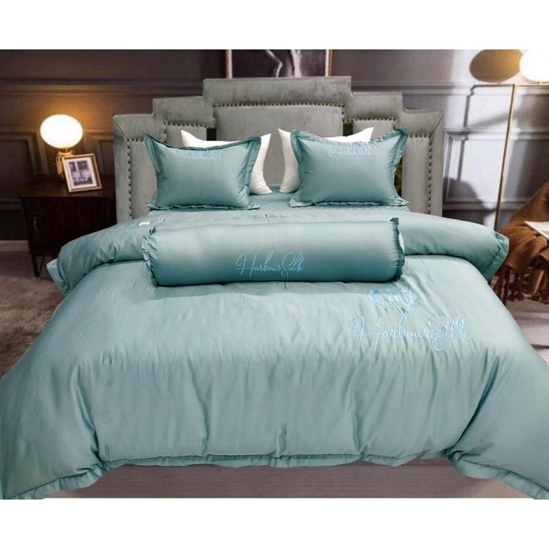 Trọn bộ 5 món chăn ga gối Habour Silk - HÀNG CÓ SẴN
