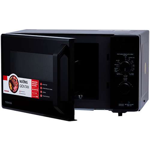 Lò vi sóng Toshiba MW2-AG24PC 24L -Nấu, Hâm, Rã đông, Nướng, Cửa lò kính cường lực, Tay nắm nhựa cách nhiệt, Hàng chính hãng, Bảo hành 12 tháng