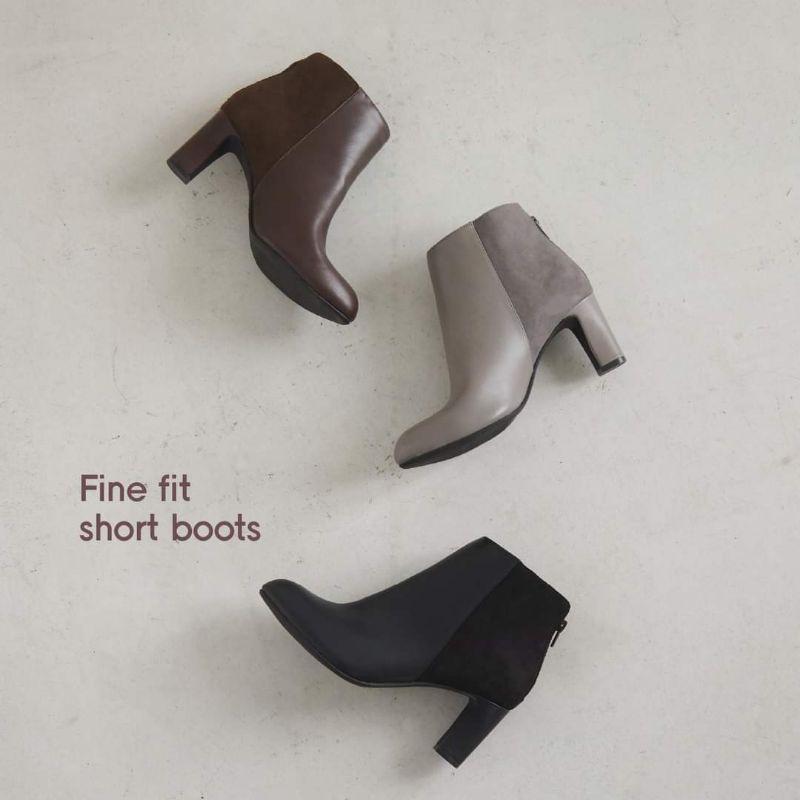 Bốt Nữ - Ankle Boot Giày bốt cổ thấp cao gót đế trụ thời trang khoá kéo vừa vặn êm chân