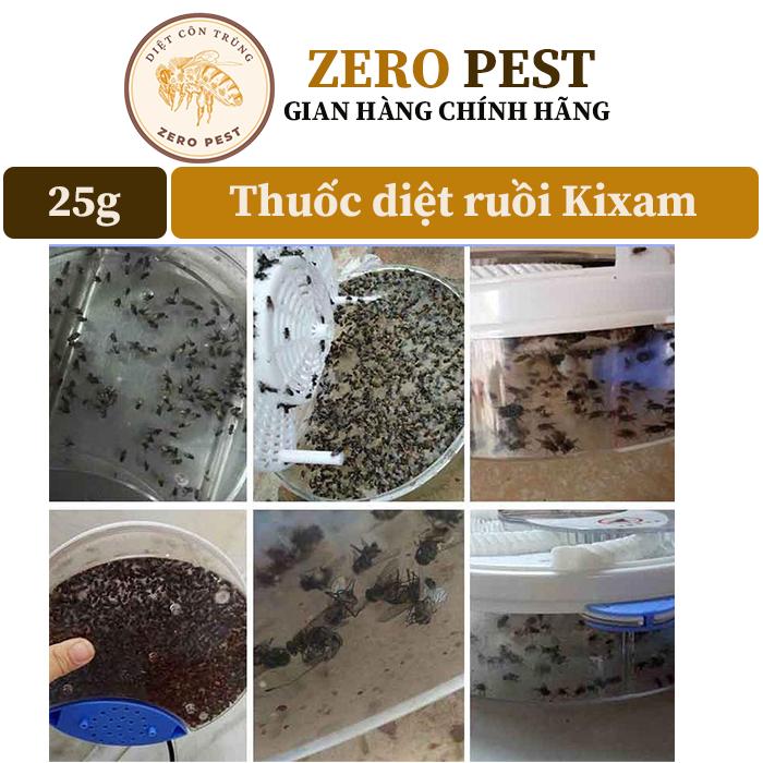 Thuốc diệt ruồi Kixam 2.7wp gói 20g, diệt hiệu quả ruồi nhà, ruồi xanh, ruồi giấm, ruồi trâu, quán ăn, chuồng trại