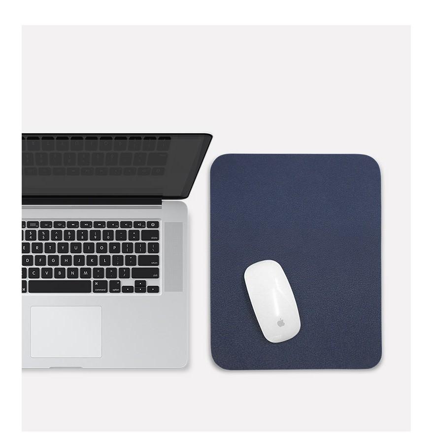 Mouse pad bằng Da 2 Mặt Loại To, kích thước 40x30cm, Nhiều Mầu