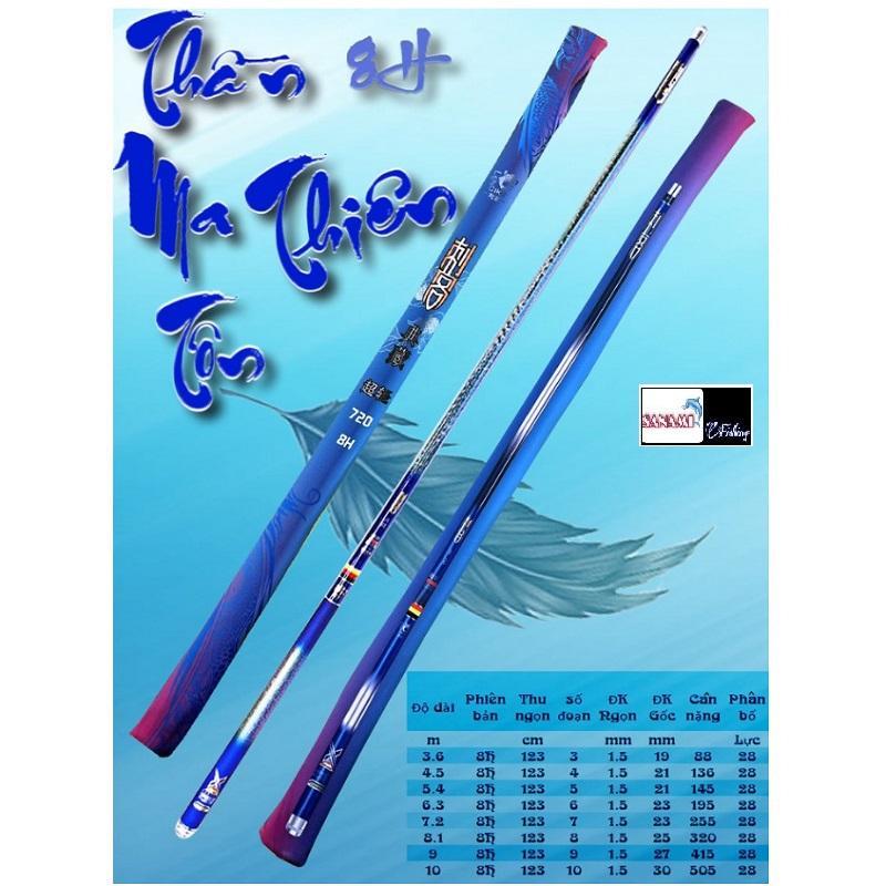 Cần Câu Tay Thần Ma Thiên Tôn 6H + Tặng Kèm Ngọn Phụ Zin CT25 - Sanami Fishing