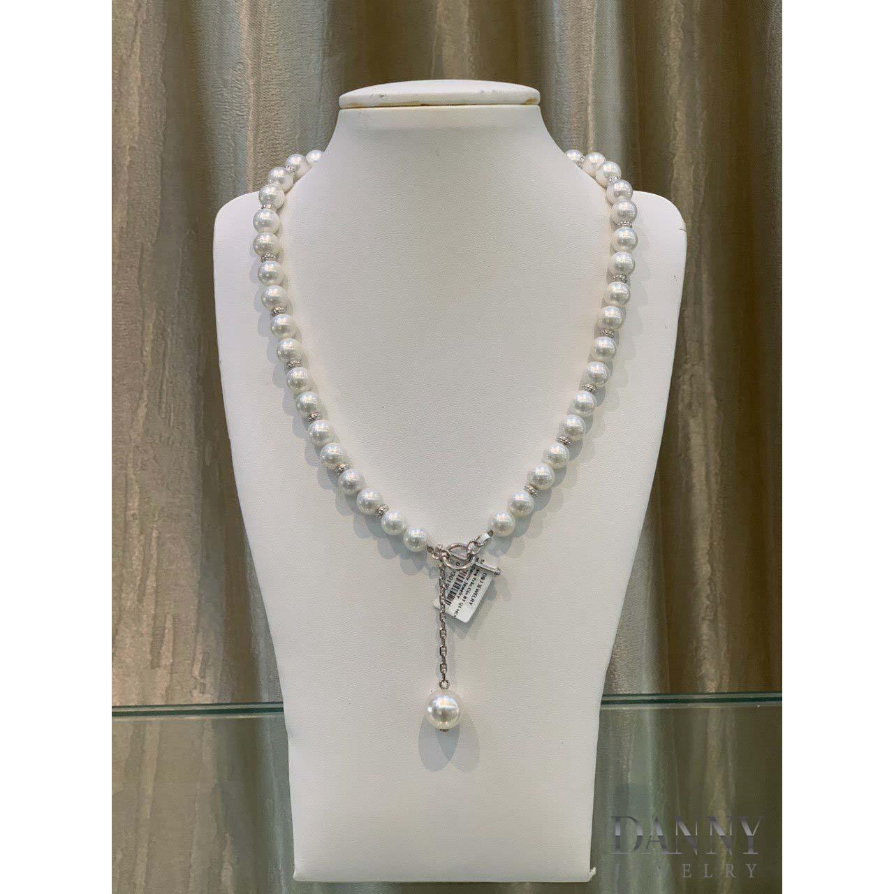 Vòng Cổ Danny Jewelry Ngọc Ốc Phối Bạc 925 Xi Rhodium D6235100012