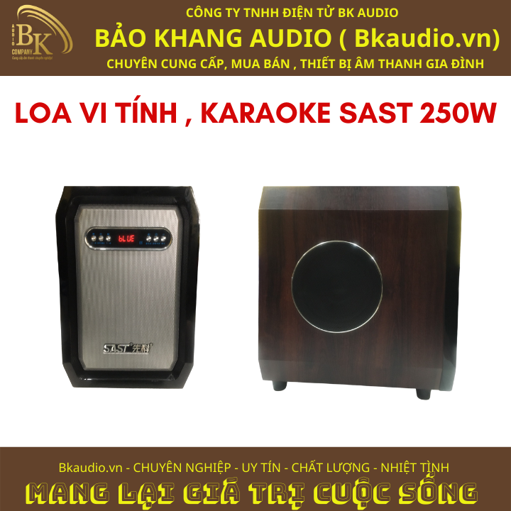 Loa vi tính bluetooth nghe nhạc và karaoke. Công suất đỉnh 250W. MSP : SPL-01