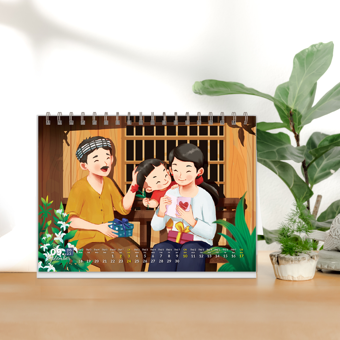 Combo 5 cuốn Lịch bàn 2023 - TUỔI THƠ + Quà tặng