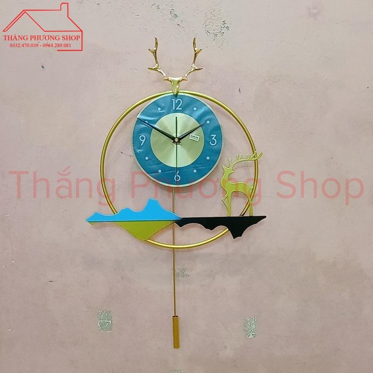 Đồng Hồ Treo Tường Quả Lắc Thảo Nguyên Xanh TP-039