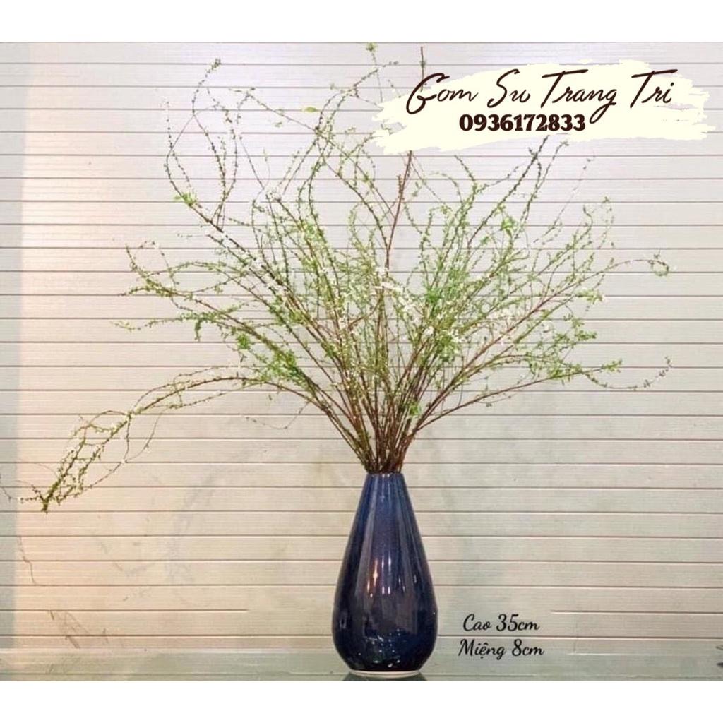 Lọ Cắm Hoa , Trang Trí Cao 34cm Lọ hoa Bát Tràng