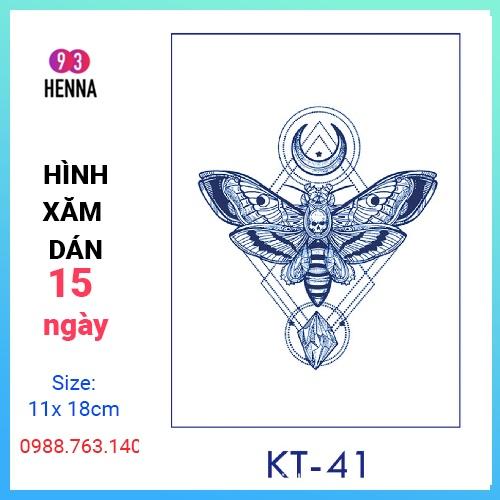 Hình Xăm Dán Tạm Thời Thảo Dược 15 Ngày mã KT41