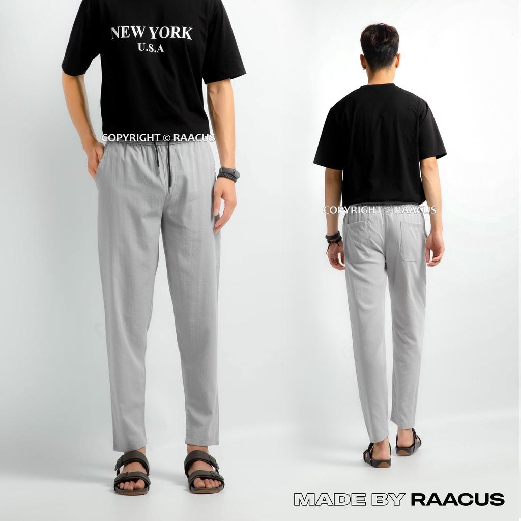 Quần baggy nam chất đũi xước ống rộng ulzzang RAACUSSTORE, quần đũi nam dài unisex ống suông - Q174