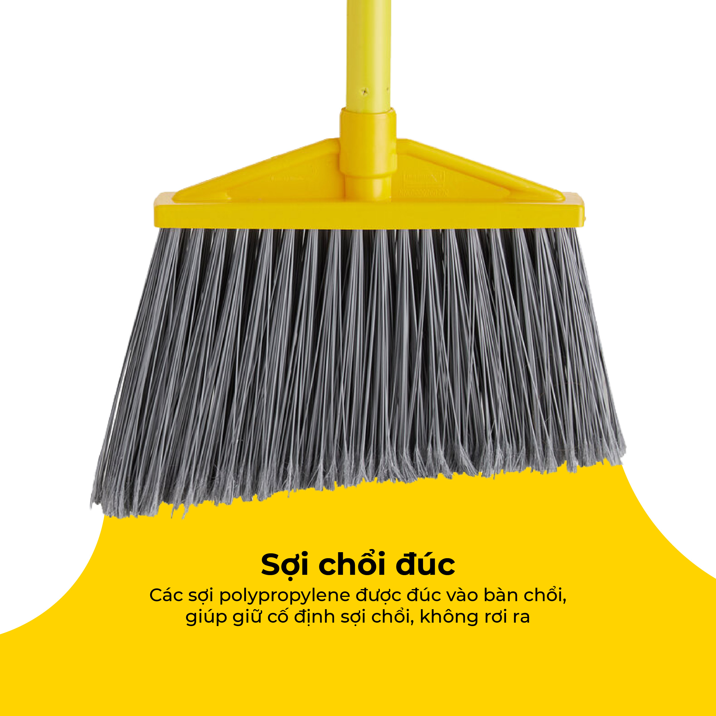 Chổi Quét Sàn Cán Bọc Nhựa Rubbermaid Cao Cấp - SKU: FG637500GRAY | SAOVIETCO