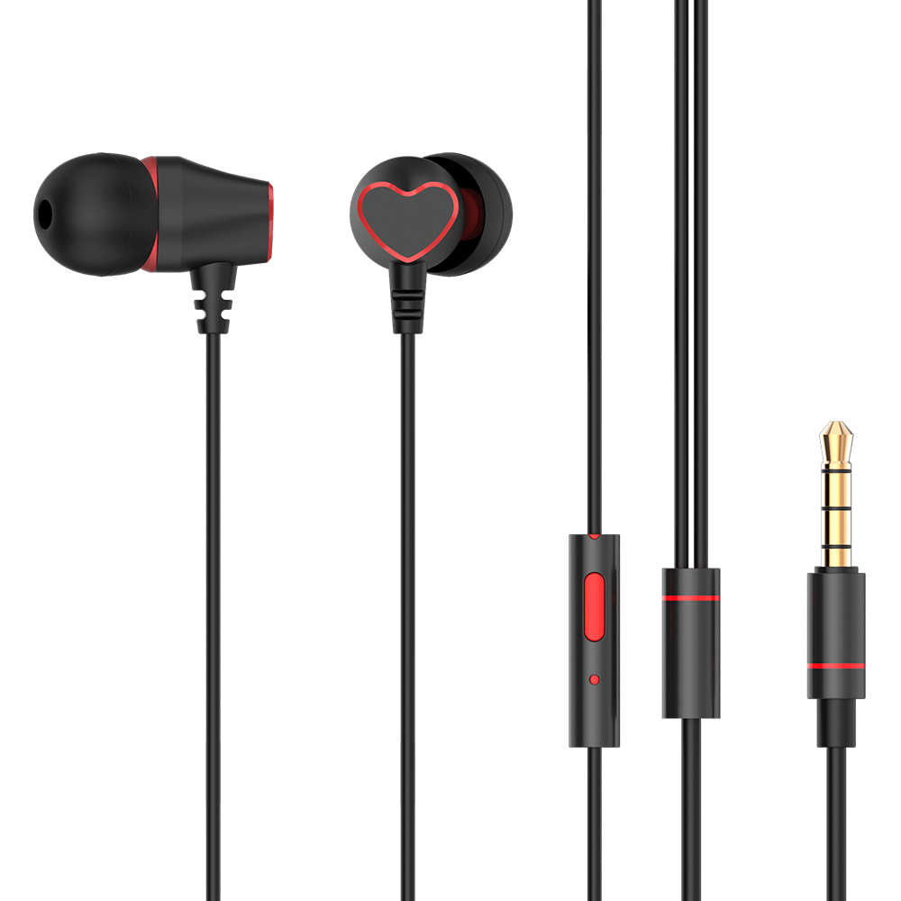 Tai Nghe Có Dây 3,5mm Nhét Tai Cách Ly Tiếng Ồn Bằng Kim Loại Âm Thanh Nổi Với Micrô Điều Khiển