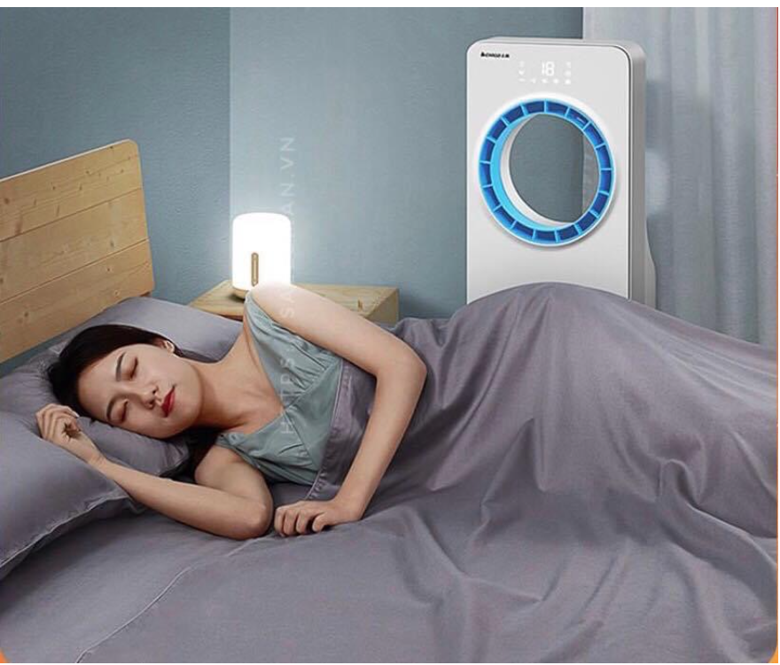 QUẠT ĐIỀU HÒA PHUN SƯƠNG KHÔNG CÁNH SWAYING AIR remote điều khiển từ xa