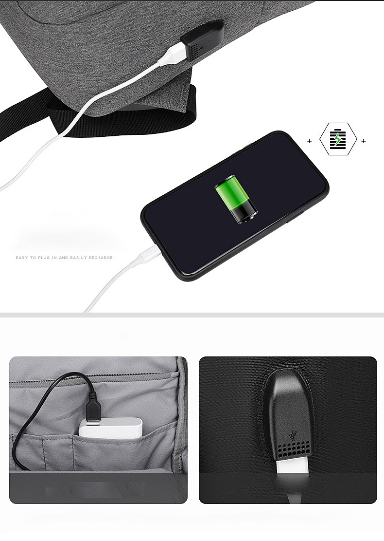 Balo Thông Minh Đa Năng Siêu Cấp Dung Lượng Lớn Chông Nước Sạc USB Tiện Lợi - Balo Doanh Nhân Business Backpack - BL007