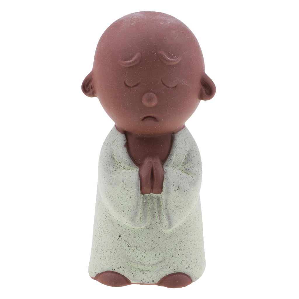 Ceramic Tea Pet Desktop Decoration Lovely Buddha Little Monk Sand Tea Pet