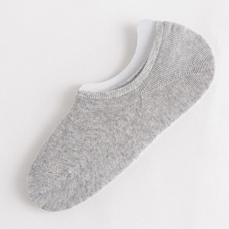 Combo 5 đôi Tất lười nam sợi cotton cao cấp đệm Silicon chống tuột gót