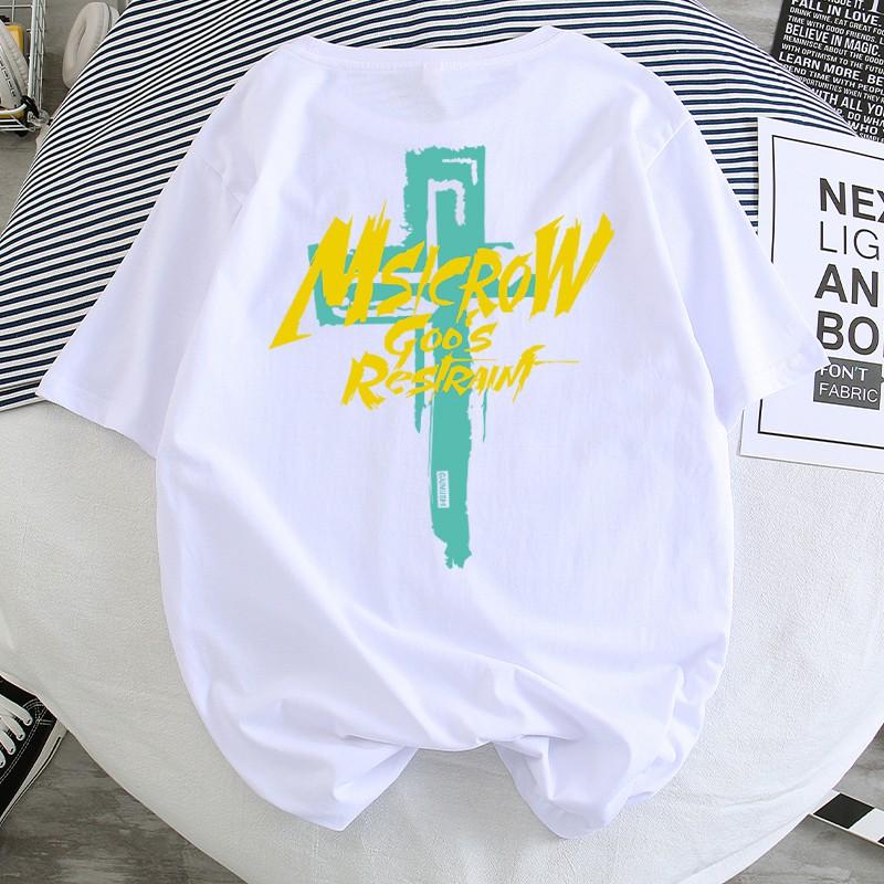 Áo Thun Nam Ngắn Tay In Chữ Thời Trang