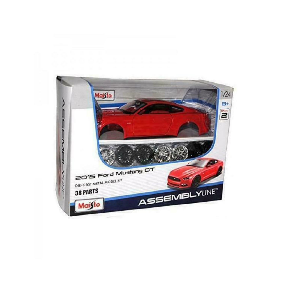 Đồ Chơi Mô Hình Lắp Ráp Xe Ô Tô 1:24 Ford Mustang Gt 2015 MAISTO 39126/MT39900