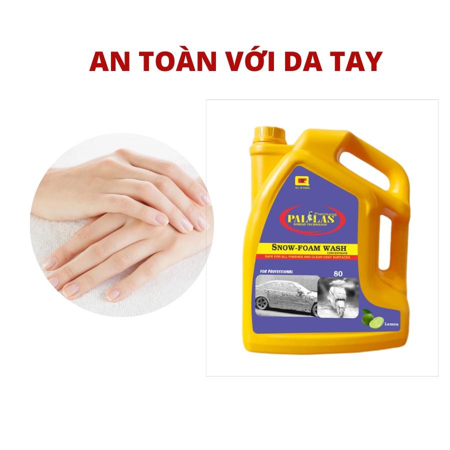 Nước Rửa Xe Bọt Tuyết Siêu Bóng 80 Pallas 6 lít - Pallas shop