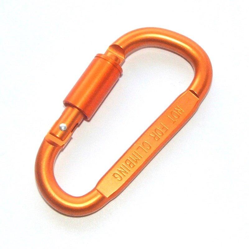 D ring Chain Carabiner Outdoor Quickdraw Snap Key survive Hike Clasp screw Hook Buckle Aluminum Clip Hang lock Camp keychain