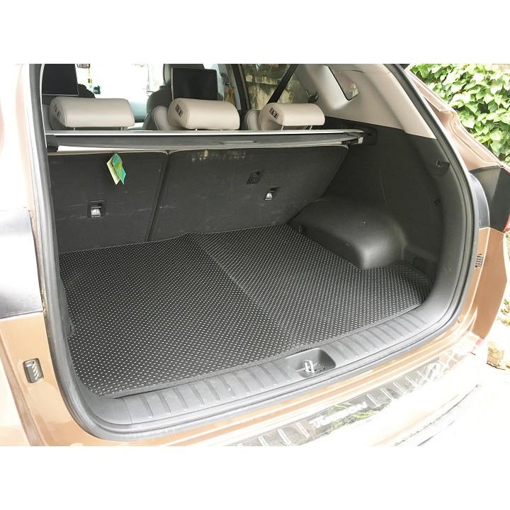 Bộ lót cốp và lưng hàng ghế chất liệu cao su tự nhiên cho xe Hyundai Tucson 2016-2020 thương hiệu Kata
