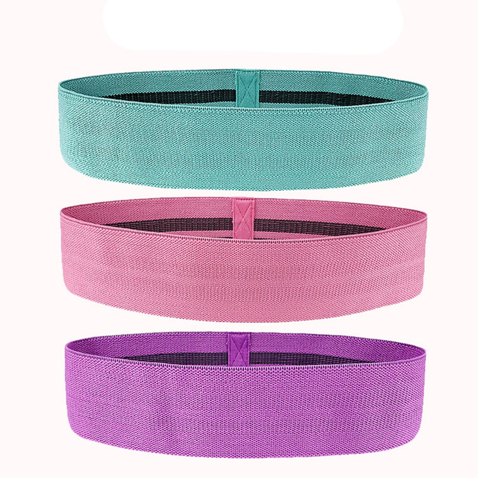Portable Elastic Resistance Band Workout Non Slip for Booty Glutes