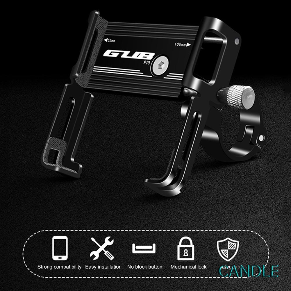 Giá Đỡ Điện Thoại Bằng Nhôm Gub P10 Cho Xe Đạp