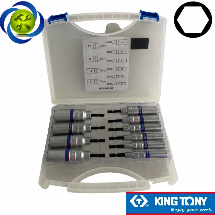 Bộ tuýp chuôi lục giác 6.35mm Kingtony 1010CMR 10 chi tiết