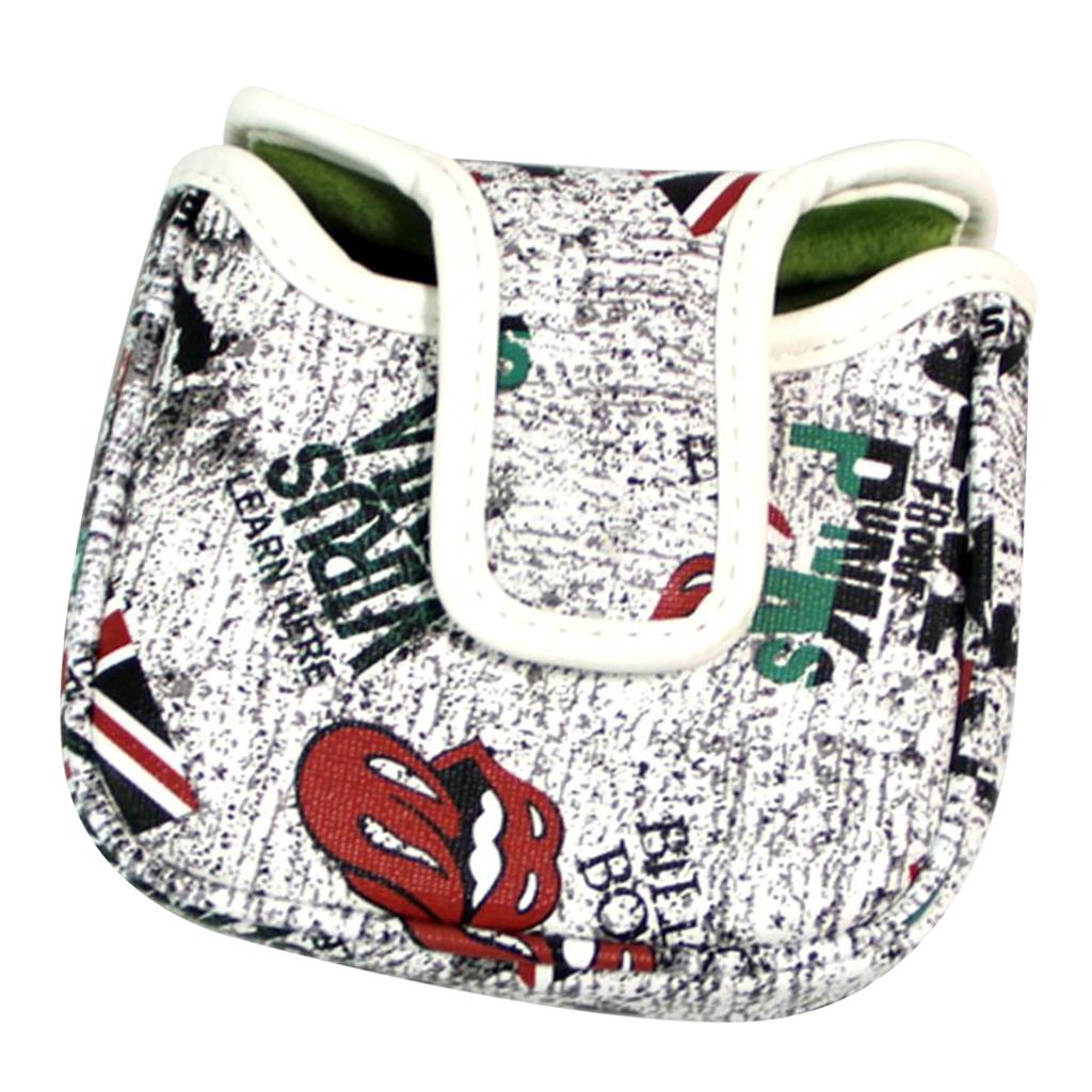 Golf Putter Head Cover Golf Mallet Headcover Protector Square Sleeve