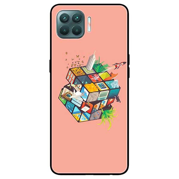 Ốp lưng dành cho Oppo A93 - F17 Pro mẫu Rubik Cube