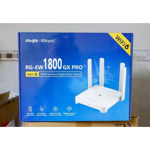 Bộ phát wifi Router Wifi 6 MESH RUIJIE RG-EW1800GX PRO - Hàng Chính Hãng