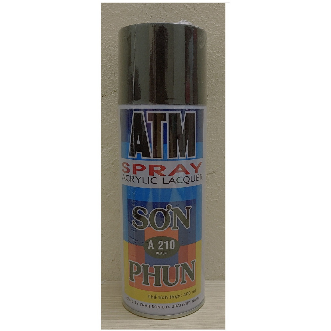 Sơn Phun ATM Spray Acrylic Lacquer A210 Black Thể Tích: 400ml - Sơn Phun ATM Spray Acrylic Lacquer A210 Màu ĐEN