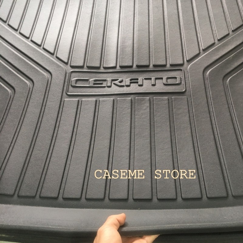 Lót cốp dành cho xe Kia Cerato 2019 - 2021 không mùi, chất liệu TPO cao cấp