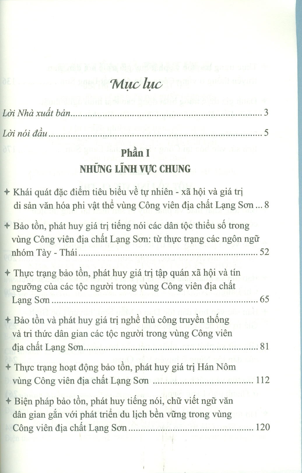 Bảo Tồn Và Phát Huy Giá Trị Văn Hoá Phi Vật Thể Trong Vùng Công Viên Địa Chất Lạng Sơn