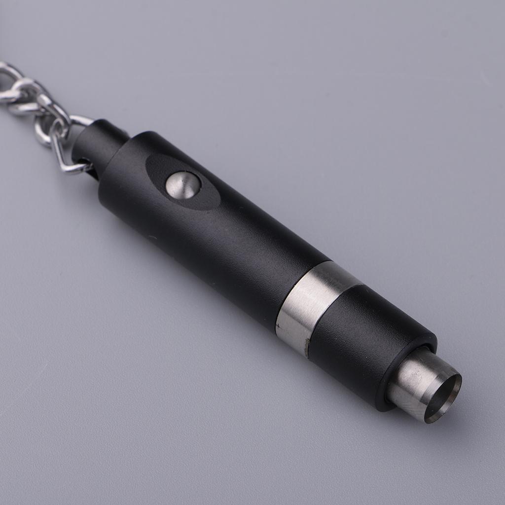 2x Metal Cigar Punch Cutter Blade Cigar Cutting Key Chain Keyring 7mm