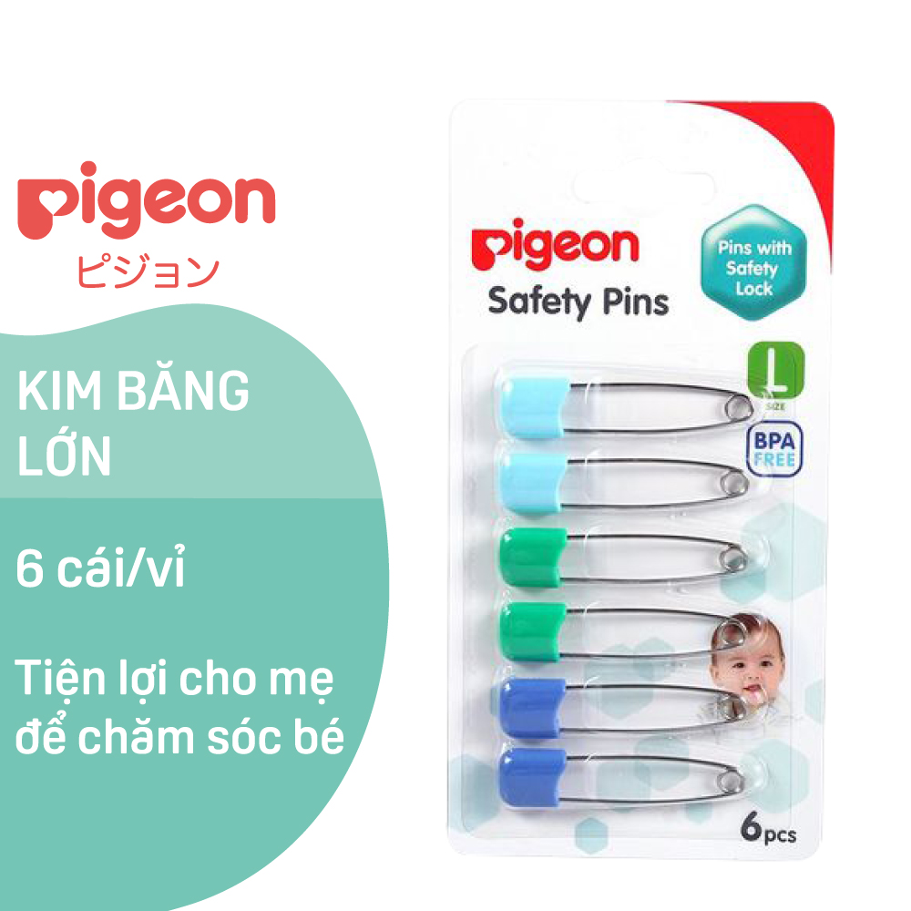 Hình ảnh Kim băng cố định Pigeon 6 cái/ 9 cái/vỉ