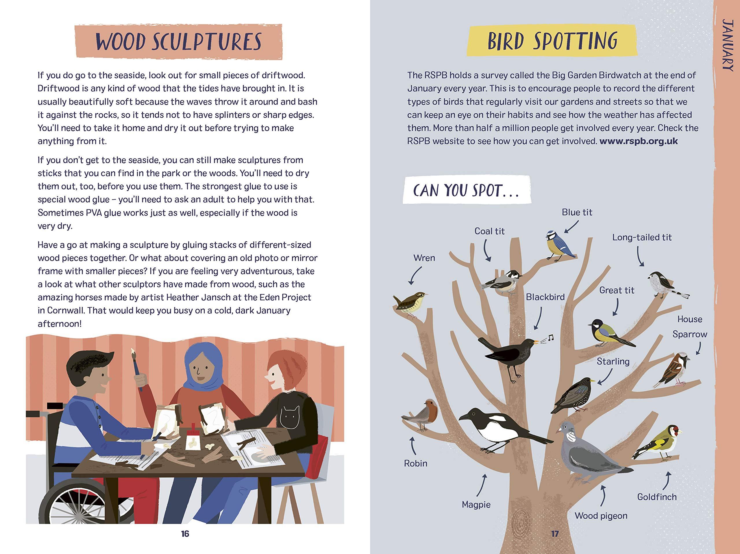 Sách ngoại văn: National Trust: 2021 Nature Month-By-Month: A Children's Almanac