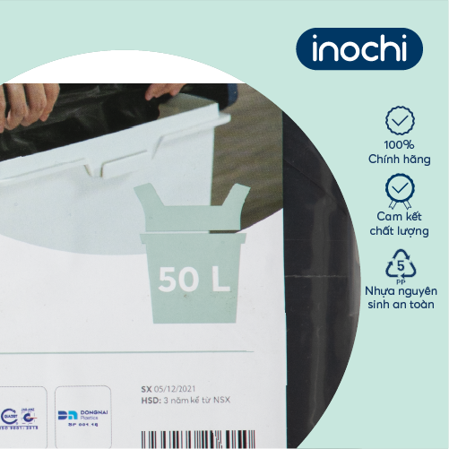 Lô túi rác tiện dụng Inochi - Soji 4 x 50L