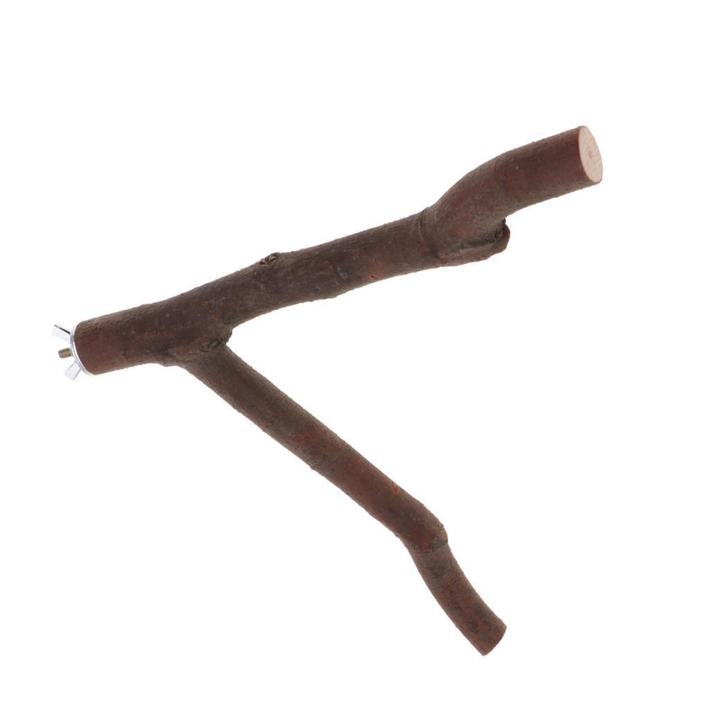 3# Branch Stand Perch Parrot Parakeet Bird Toy Cage Wood Training Perches 2x