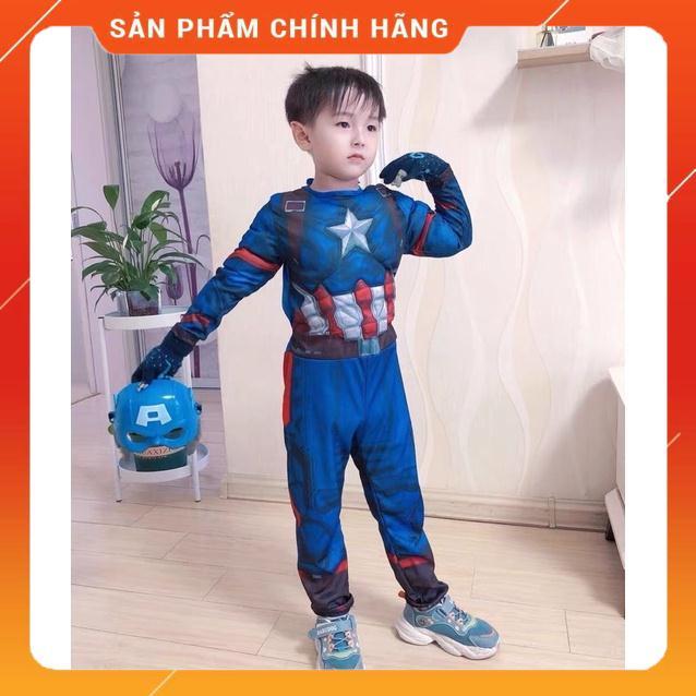 Trang Phục Đội Trưởng Mỹ Captain quần áo hóa trang bé trai